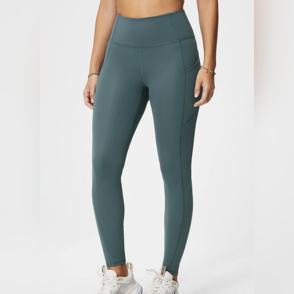 Oasis PureLuxe high-waisted legging in Storm Slate